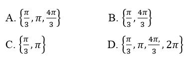 Bài tập trắc nghiệm Đại số và Giải tích 11 | Câu hỏi trắc nghiệm Đại số và Giải tích 11